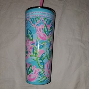 Lilly Pulitzer Double Wall Tumbler with Lid